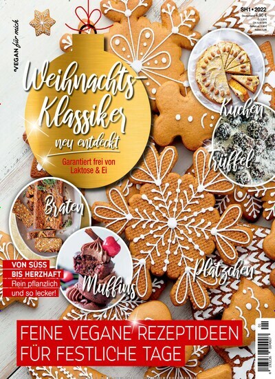 Titelbild der Ausgabe 1/2022 von Vegan für mich Sonderheft. Diese Zeitschrift und viele weitere Kochzeitschriften und Backzeitschriften als Abo oder epaper bei United Kiosk online kaufen.