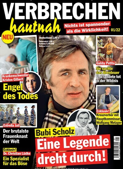 Titelbild der Ausgabe 1/2022 von Verbrechen hautnah. Diese Zeitschrift und viele weitere Frauenzeitschriften als Abo oder epaper bei United Kiosk online kaufen.