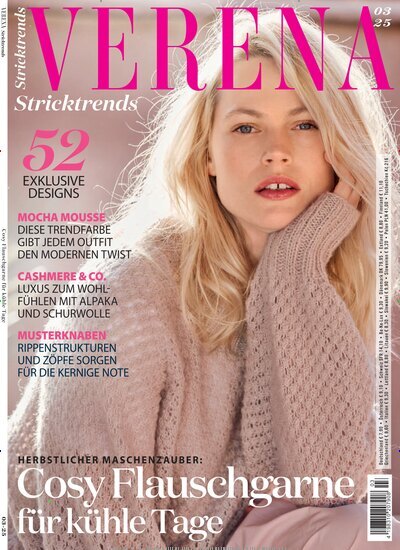 Titelbild der Ausgabe 3/2025 von Verena Stricktrends. Diese Zeitschrift und viele weitere Modemagazine und DIY-Magazine als Abo oder epaper bei United Kiosk online kaufen.