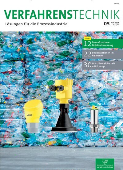 Titelbild der Ausgabe 5/2026 von Verfahrenstechnik. Diese Zeitschrift und viele weitere Industriemagazine und Handwerkmagazine als Abo oder epaper bei United Kiosk online kaufen.