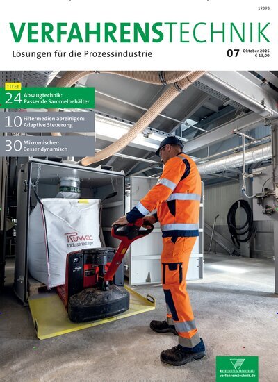 Titelbild der Ausgabe 7/2025 von Verfahrenstechnik. Diese Zeitschrift und viele weitere Industriemagazine und Handwerkmagazine als Abo oder epaper bei United Kiosk online kaufen.