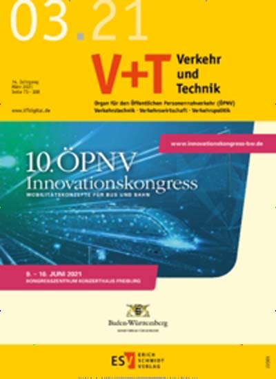Titelbild der Ausgabe 3/2021 von Verkehr und Technik - V+T. Diese Zeitschrift und viele weitere Logistikmagazine und Medienmagazine als Abo oder epaper bei United Kiosk online kaufen.