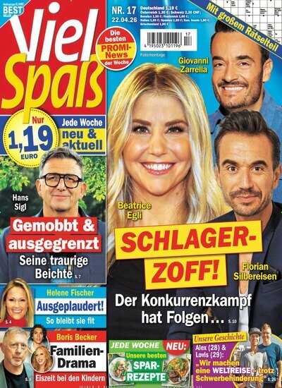 Titelbild der Ausgabe 17/2026 von Viel Spaß. Diese Zeitschrift und viele weitere Frauenzeitschriften als Abo oder epaper bei United Kiosk online kaufen.