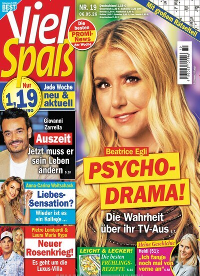 Titelbild der Ausgabe 19/2026 von Viel Spaß. Diese Zeitschrift und viele weitere Frauenzeitschriften als Abo oder epaper bei United Kiosk online kaufen.
