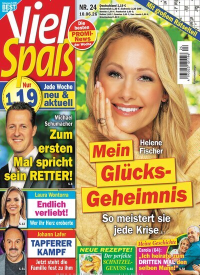 Titelbild der Ausgabe 24/2026 von Viel Spaß. Diese Zeitschrift und viele weitere Frauenzeitschriften als Abo oder epaper bei United Kiosk online kaufen.
