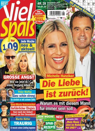 Titelbild der Ausgabe 28/2025 von Viel Spaß. Diese Zeitschrift und viele weitere Frauenzeitschriften als Abo oder epaper bei United Kiosk online kaufen.