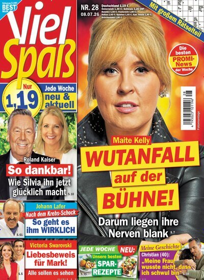 Titelbild der Ausgabe 28/2026 von Viel Spaß. Diese Zeitschrift und viele weitere Frauenzeitschriften als Abo oder epaper bei United Kiosk online kaufen.