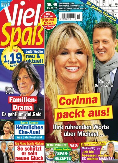 Titelbild der Ausgabe 40/2026 von Viel Spaß. Diese Zeitschrift und viele weitere Frauenzeitschriften als Abo oder epaper bei United Kiosk online kaufen.