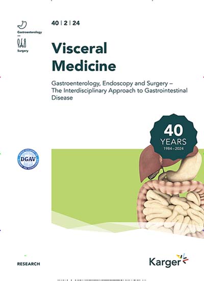 Titelbild der Ausgabe 3/2025 von Visceral Medicine. Diese Zeitschrift und viele weitere Pflegezeitschriften und medizinische Fachzeitschriften als Abo oder epaper bei United Kiosk online kaufen.