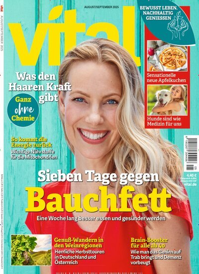 Titelbild der Ausgabe 5/2025 von Vital. Diese Zeitschrift und viele weitere Frauenzeitschriften als Abo oder epaper bei United Kiosk online kaufen.