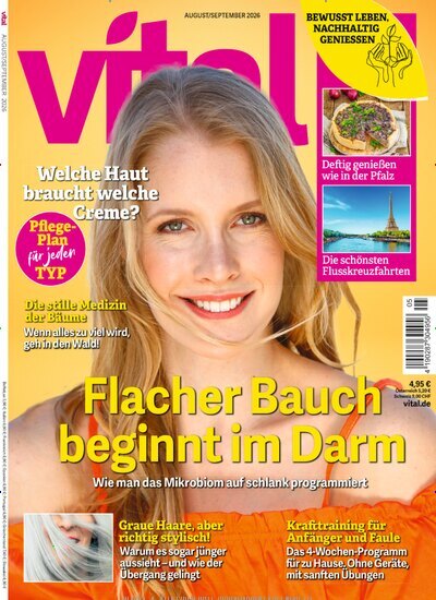 Titelbild der Ausgabe 5/2026 von Vital. Diese Zeitschrift und viele weitere Frauenzeitschriften als Abo oder epaper bei United Kiosk online kaufen.