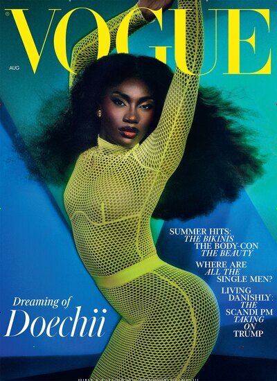 Titelbild der Ausgabe 8/2025 von Vogue UK. Diese Zeitschrift und viele weitere Modemagazine und DIY-Magazine als Abo oder epaper bei United Kiosk online kaufen.