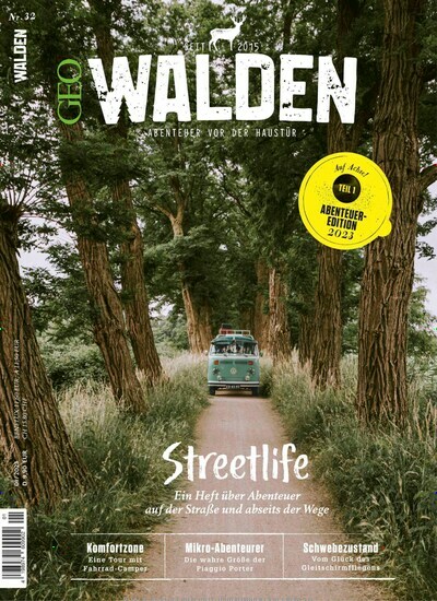Titelbild der Ausgabe 1/2023 von Walden. Diese Zeitschrift und viele weitere Reisemagazine, Freizeitmagazine und Wissensmagazine als Abo oder epaper bei United Kiosk online kaufen.