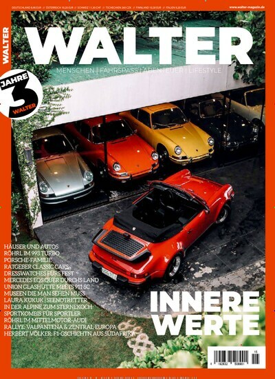 Titelbild der Ausgabe 15/2022 von Walter Magazin. Diese Zeitschrift und viele weitere Automagazine und Motorradzeitschriften als Abo oder epaper bei United Kiosk online kaufen.