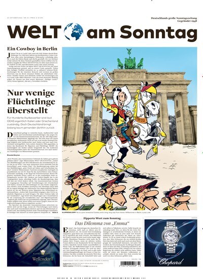 Titelbild der Ausgabe 43/2026 von WamS Welt am Sonntag Hamburg. Diese Zeitschrift und viele weitere Zeitungsabos als Abo oder epaper bei United Kiosk online kaufen.