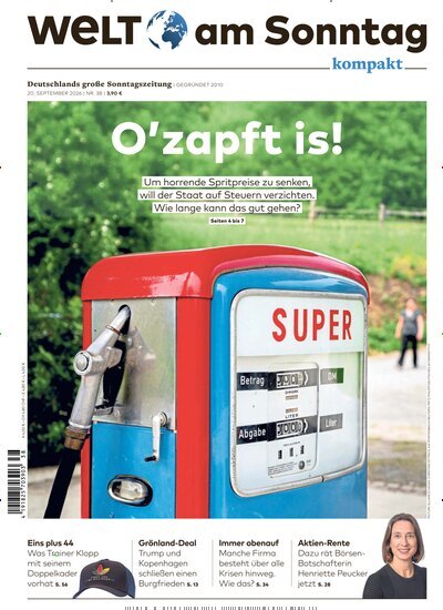 Titelbild der Ausgabe 38/2026 von WamS Welt am Sonntag kompakt. Diese Zeitschrift und viele weitere Zeitungsabos als Abo oder epaper bei United Kiosk online kaufen.