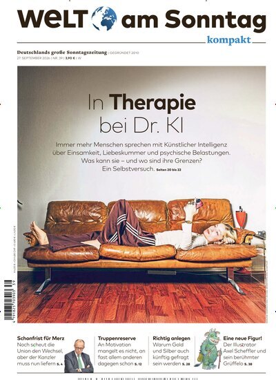 Titelbild der Ausgabe 39/2026 von WamS Welt am Sonntag kompakt. Diese Zeitschrift und viele weitere Zeitungsabos als Abo oder epaper bei United Kiosk online kaufen.