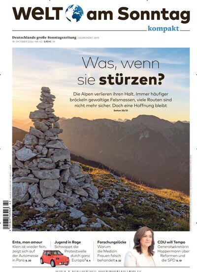 Titelbild der Ausgabe 42/2026 von WamS Welt am Sonntag kompakt. Diese Zeitschrift und viele weitere Zeitungsabos als Abo oder epaper bei United Kiosk online kaufen.