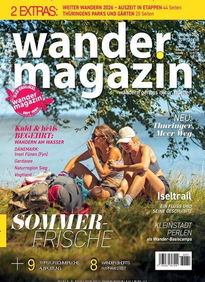 Titelbild der Ausgabe 231/2026 von Wandermagazin. Diese Zeitschrift und viele weitere Sportmagazine als Abo oder epaper bei United Kiosk online kaufen.