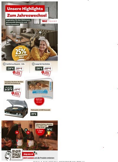 Titelbild der Ausgabe 290/2025 von WAZ Westdeutsche Allgemeine Zeitung für Herne. Diese Zeitschrift und viele weitere Zeitungsabos als Abo oder epaper bei United Kiosk online kaufen.