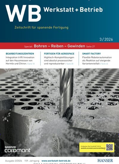 Titelbild der Ausgabe 3/2026 von WB Werkstatt + Betrieb. Diese Zeitschrift und viele weitere Industriemagazine und Handwerkmagazine als Abo oder epaper bei United Kiosk online kaufen.