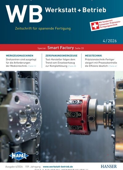 Titelbild der Ausgabe 4/2026 von WB Werkstatt + Betrieb. Diese Zeitschrift und viele weitere Industriemagazine und Handwerkmagazine als Abo oder epaper bei United Kiosk online kaufen.