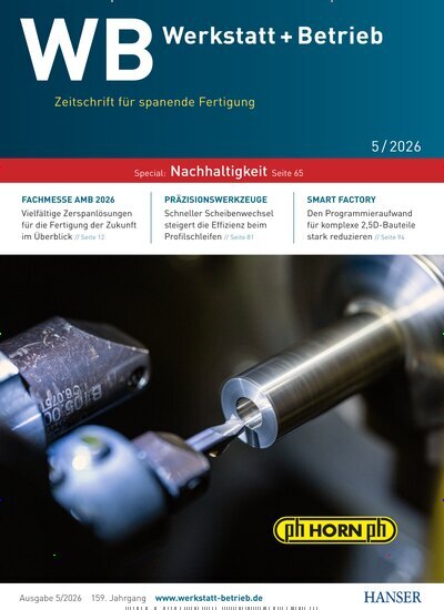 Titelbild der Ausgabe 5/2026 von WB Werkstatt + Betrieb. Diese Zeitschrift und viele weitere Industriemagazine und Handwerkmagazine als Abo oder epaper bei United Kiosk online kaufen.