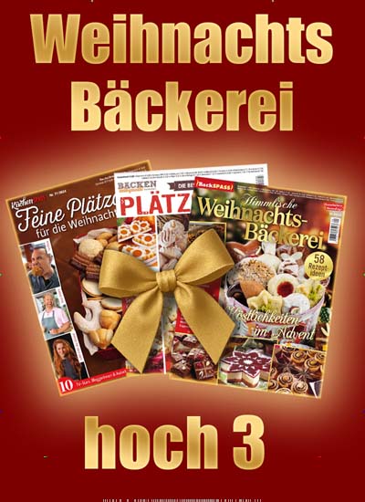 Titelbild der Ausgabe 1/2025 von Weihnachts-Backen. Diese Zeitschrift und viele weitere Kochzeitschriften und Backzeitschriften als Abo oder epaper bei United Kiosk online kaufen.