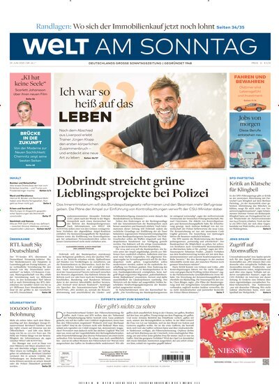 Titelbild der Ausgabe 26/2025 von Welt am Sonntag Bayern. Diese Zeitschrift und viele weitere Zeitungsabos als Abo oder epaper bei United Kiosk online kaufen.