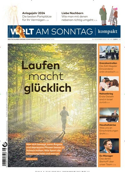 Titelbild der Ausgabe 48/2023 von Welt am Sonntag kompakt. Diese Zeitschrift und viele weitere Zeitungsabos als Abo oder epaper bei United Kiosk online kaufen.