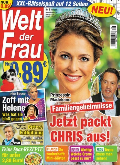 Titelbild der Ausgabe 6/2025 von Welt der Frau. Diese Zeitschrift und viele weitere Frauenzeitschriften als Abo oder epaper bei United Kiosk online kaufen.