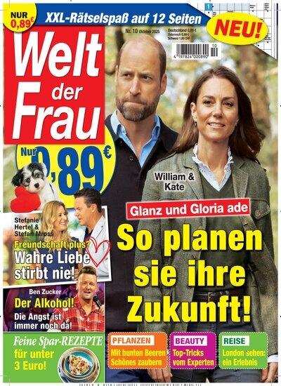 Titelbild der Ausgabe 10/2025 von Welt der Frau. Diese Zeitschrift und viele weitere Frauenzeitschriften als Abo oder epaper bei United Kiosk online kaufen.