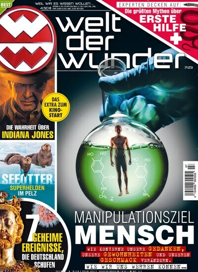 Titelbild der Ausgabe 7/2023 von Welt der Wunder. Diese Zeitschrift und viele weitere Reisemagazine, Freizeitmagazine und Wissensmagazine als Abo oder epaper bei United Kiosk online kaufen.