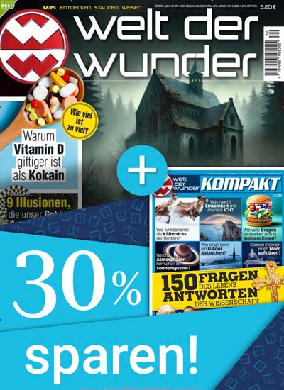 Titelbild der Ausgabe 12/2025 von Welt der Wunder Zeitschriften Bundle. Diese Zeitschrift und viele weitere Reisemagazine, Freizeitmagazine und Wissensmagazine als Abo oder epaper bei United Kiosk online kaufen.