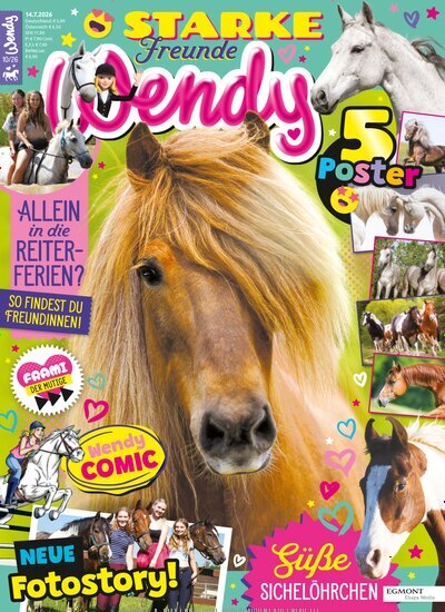 Titelbild der Ausgabe 10/2026 von Wendy. Diese Zeitschrift und viele weitere Jugendzeitschriften und Kinderzeitschriften als Abo oder epaper bei United Kiosk online kaufen.