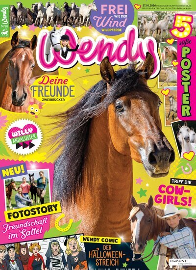 Titelbild der Ausgabe 14/2026 von Wendy. Diese Zeitschrift und viele weitere Jugendzeitschriften und Kinderzeitschriften als Abo oder epaper bei United Kiosk online kaufen.