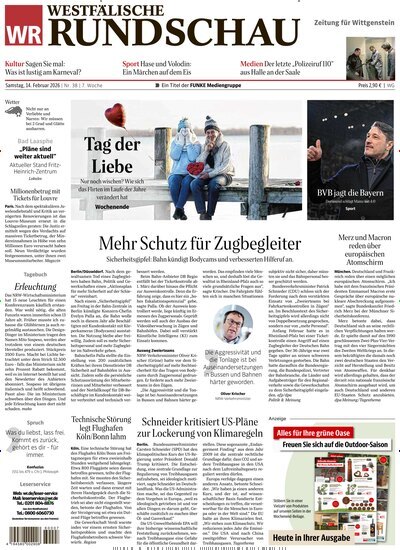 Titelbild der Ausgabe 38/2026 von Westfälische Rundschau Bad Berleburg Wittgenstein. Diese Zeitschrift und viele weitere Zeitungsabos als Abo oder epaper bei United Kiosk online kaufen.