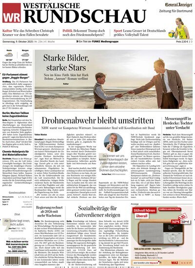 Titelbild der Ausgabe 234/2025 von Westfälische Rundschau Dortmund. Diese Zeitschrift und viele weitere Zeitungsabos als Abo oder epaper bei United Kiosk online kaufen.