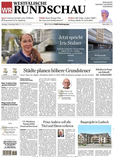 Titelbild der Ausgabe 253/2025 von Westfälische Rundschau Iserlohn. Diese Zeitschrift und viele weitere Zeitungsabos als Abo oder epaper bei United Kiosk online kaufen.