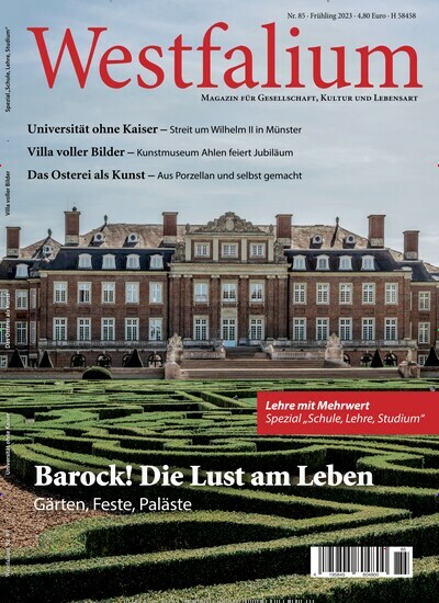 Titelbild der Ausgabe 1/2023 von Westfalium. Diese Zeitschrift und viele weitere Kunstmagazine und Kulturmagazine als Abo oder epaper bei United Kiosk online kaufen.