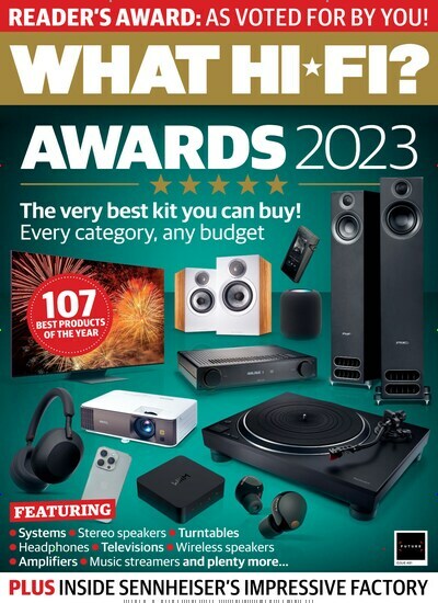 Titelbild der Ausgabe 13/2023 von What Hi-Fi?. Diese Zeitschrift und viele weitere Audiomagazine, Filmmagazine und Fotozeitschriften als Abo oder epaper bei United Kiosk online kaufen.
