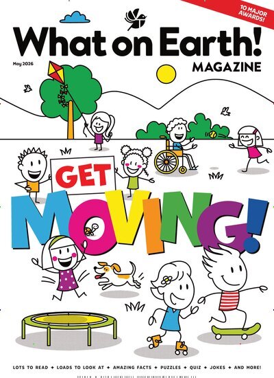 Titelbild der Ausgabe 5/2026 von What on Earth! Magazine. Diese Zeitschrift und viele weitere Jugendzeitschriften und Kinderzeitschriften als Abo oder epaper bei United Kiosk online kaufen.