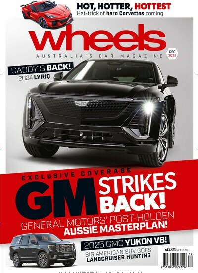 Titelbild der Ausgabe 12/2023 von Wheels. Diese Zeitschrift und viele weitere Automagazine und Motorradzeitschriften als Abo oder epaper bei United Kiosk online kaufen.