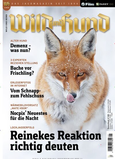 Titelbild der Ausgabe 1/2026 von Wild und Hund. Diese Zeitschrift und viele weitere Sportmagazine als Abo oder epaper bei United Kiosk online kaufen.