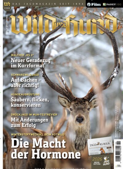 Titelbild der Ausgabe 2/2026 von Wild und Hund. Diese Zeitschrift und viele weitere Sportmagazine als Abo oder epaper bei United Kiosk online kaufen.