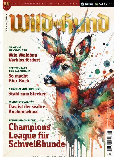 Titelbild der Ausgabe 9/2025 von Wild und Hund. Diese Zeitschrift und viele weitere Sportmagazine als Abo oder epaper bei United Kiosk online kaufen.