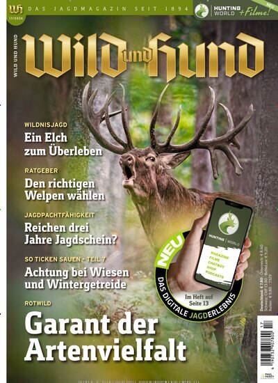 Titelbild der Ausgabe 17/2026 von Wild und Hund. Diese Zeitschrift und viele weitere Sportmagazine als Abo oder epaper bei United Kiosk online kaufen.