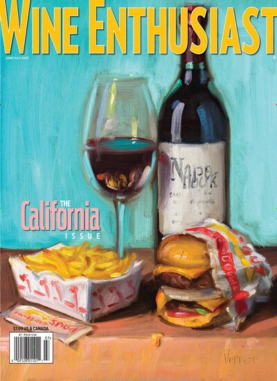 Titelbild der Ausgabe 7/2025 von Wine Enthusiast Magazine. Diese Zeitschrift und viele weitere Kochzeitschriften und Backzeitschriften als Abo oder epaper bei United Kiosk online kaufen.