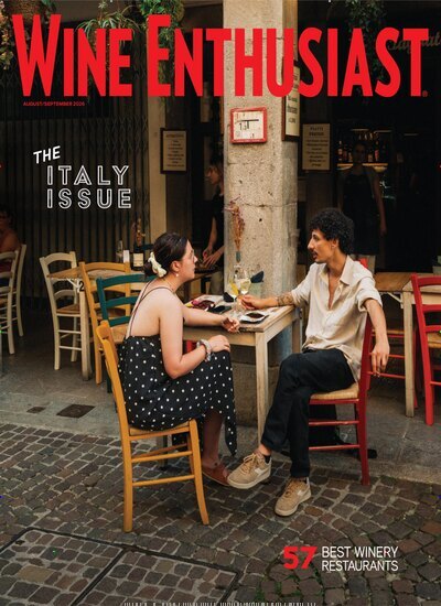 Titelbild der Ausgabe 8/2026 von Wine Enthusiast Magazine. Diese Zeitschrift und viele weitere Kochzeitschriften und Backzeitschriften als Abo oder epaper bei United Kiosk online kaufen.