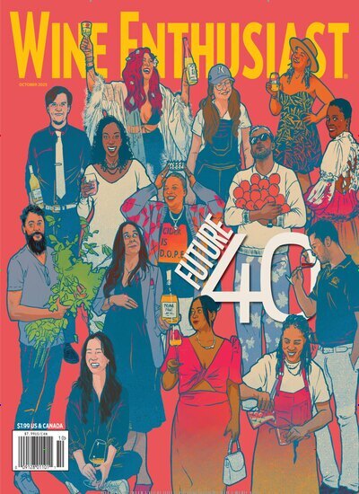 Titelbild der Ausgabe 10/2025 von Wine Enthusiast Magazine. Diese Zeitschrift und viele weitere Kochzeitschriften und Backzeitschriften als Abo oder epaper bei United Kiosk online kaufen.